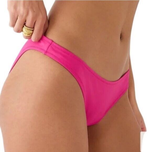 J Crew Heritage 1989 High Leg Bikini Bottom bp209 XS - Picture 1 of 7